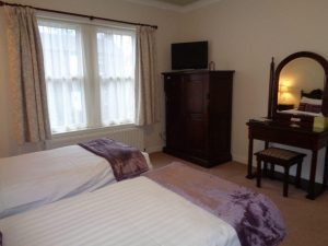 Twin Bedroom Bed and Breakfast Accommodation at Hamilton House Dumfries